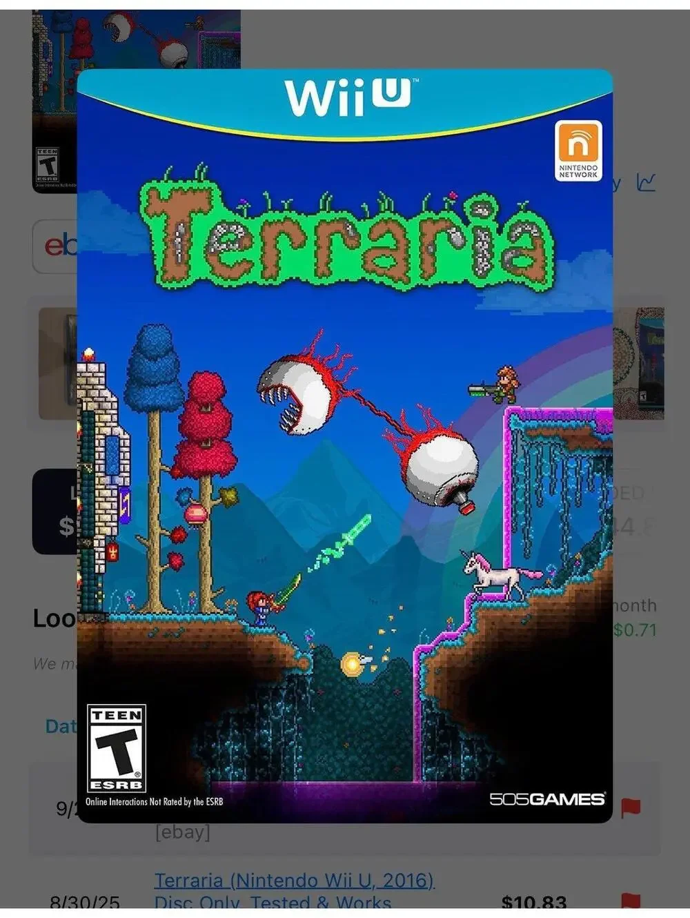 Terraria for Nintendo Wii U